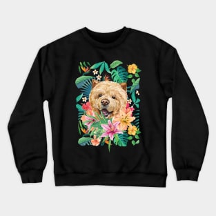 Tropical Cinnamon Chow Chow Puppy 2 Crewneck Sweatshirt